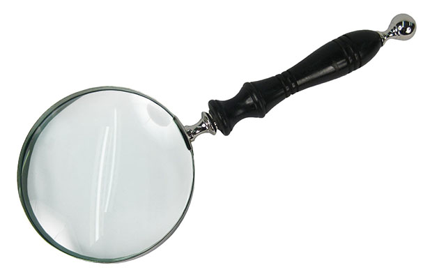 Magnifying Glass With Black Handle (6cm Dia) - Click Image to Close